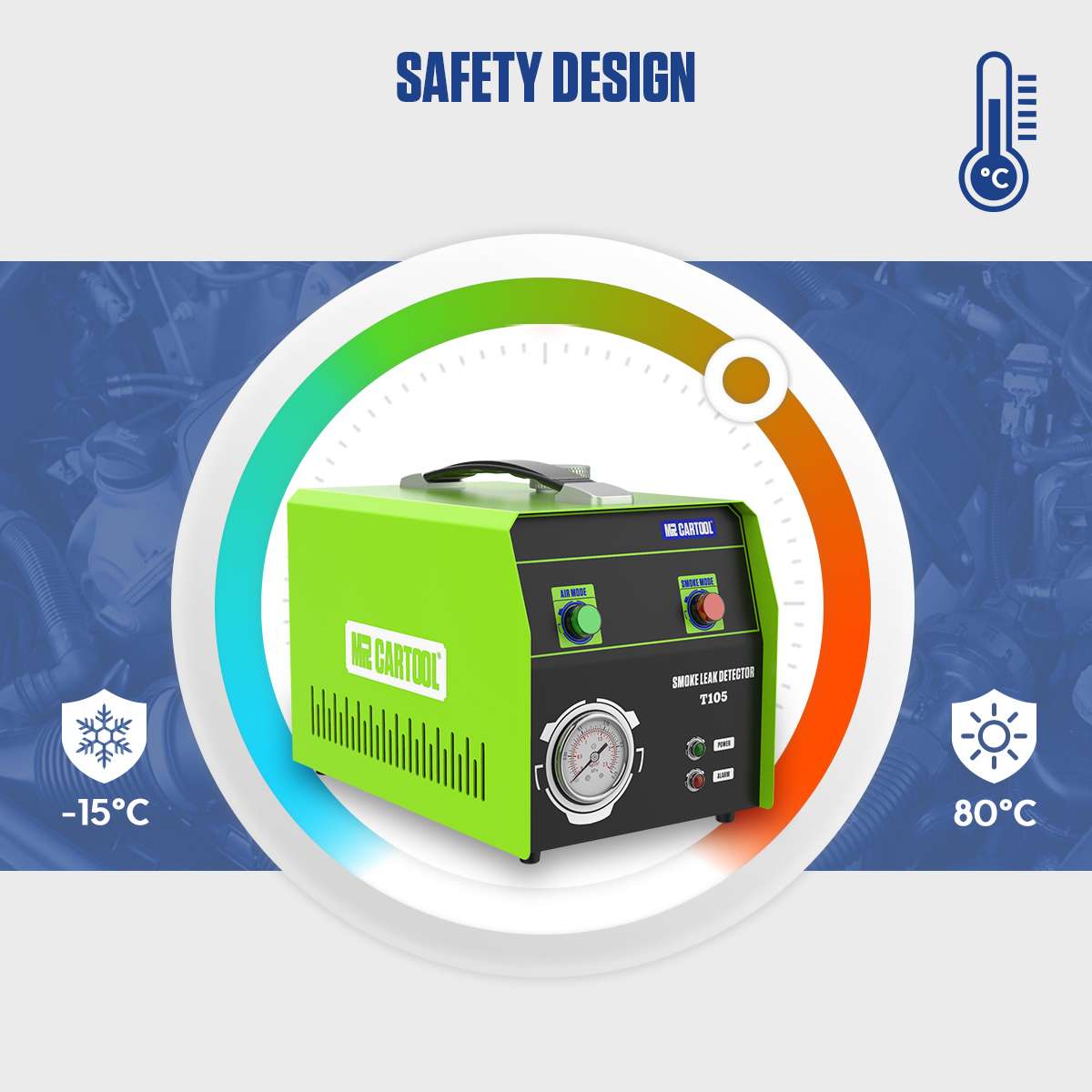 MR CARTOOL T105 Automotive Smoke Machine - Image 6