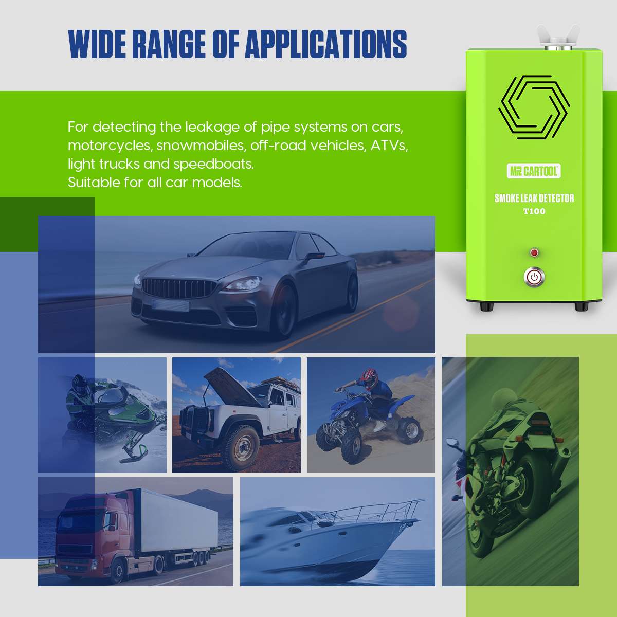 MRCARTOOL T100 Smoke Test Machine - Image 10