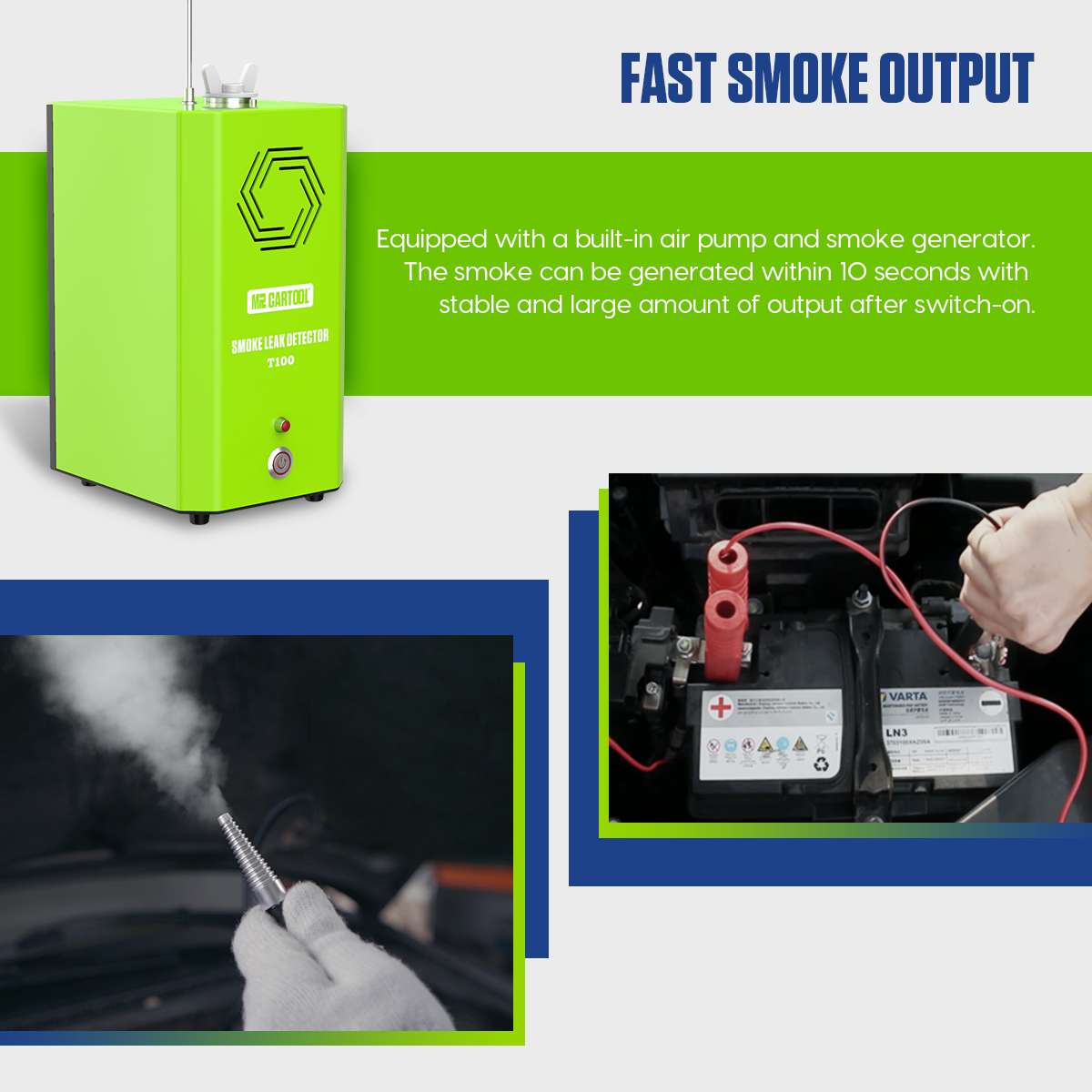 MRCARTOOL T100 Smoke Test Machine - Image 9