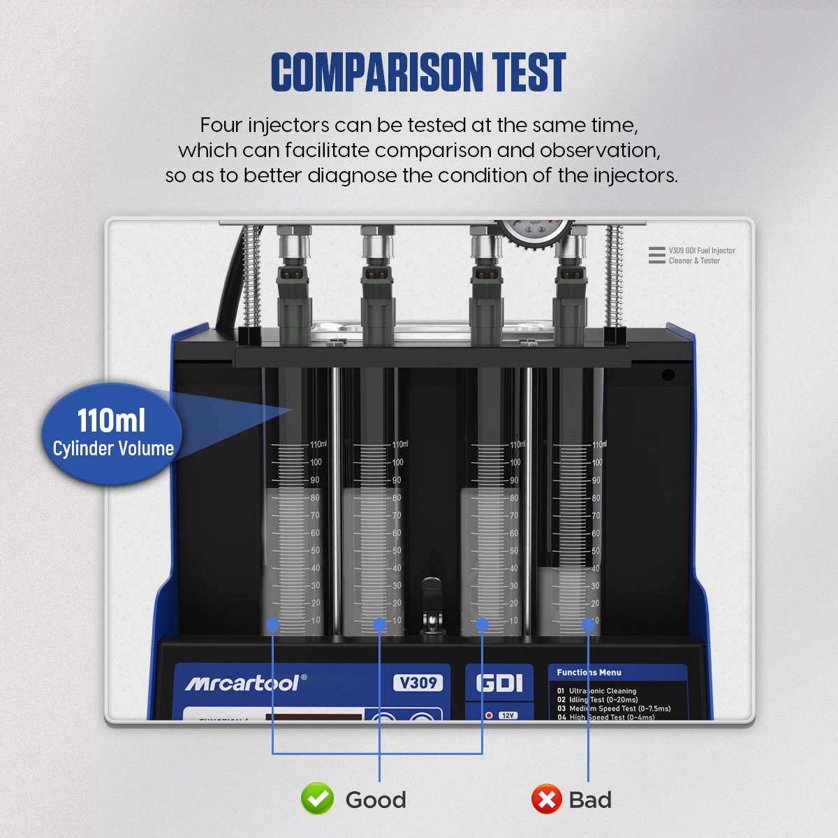 MRCARTOOL V309 Fuel Injector Tester Direct Injection - Image 6