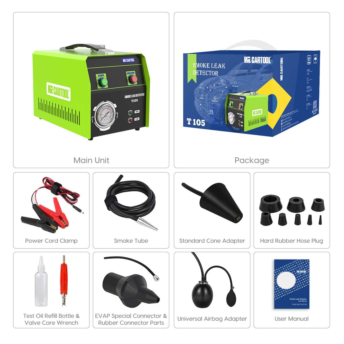 MR CARTOOL T105 Automotive Smoke Machine - Image 3