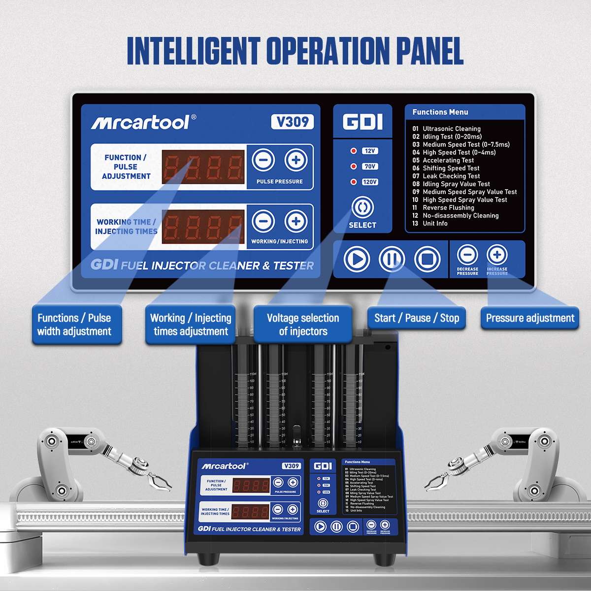 MRCARTOOL V309 Fuel Injector Tester Direct Injection - Image 4