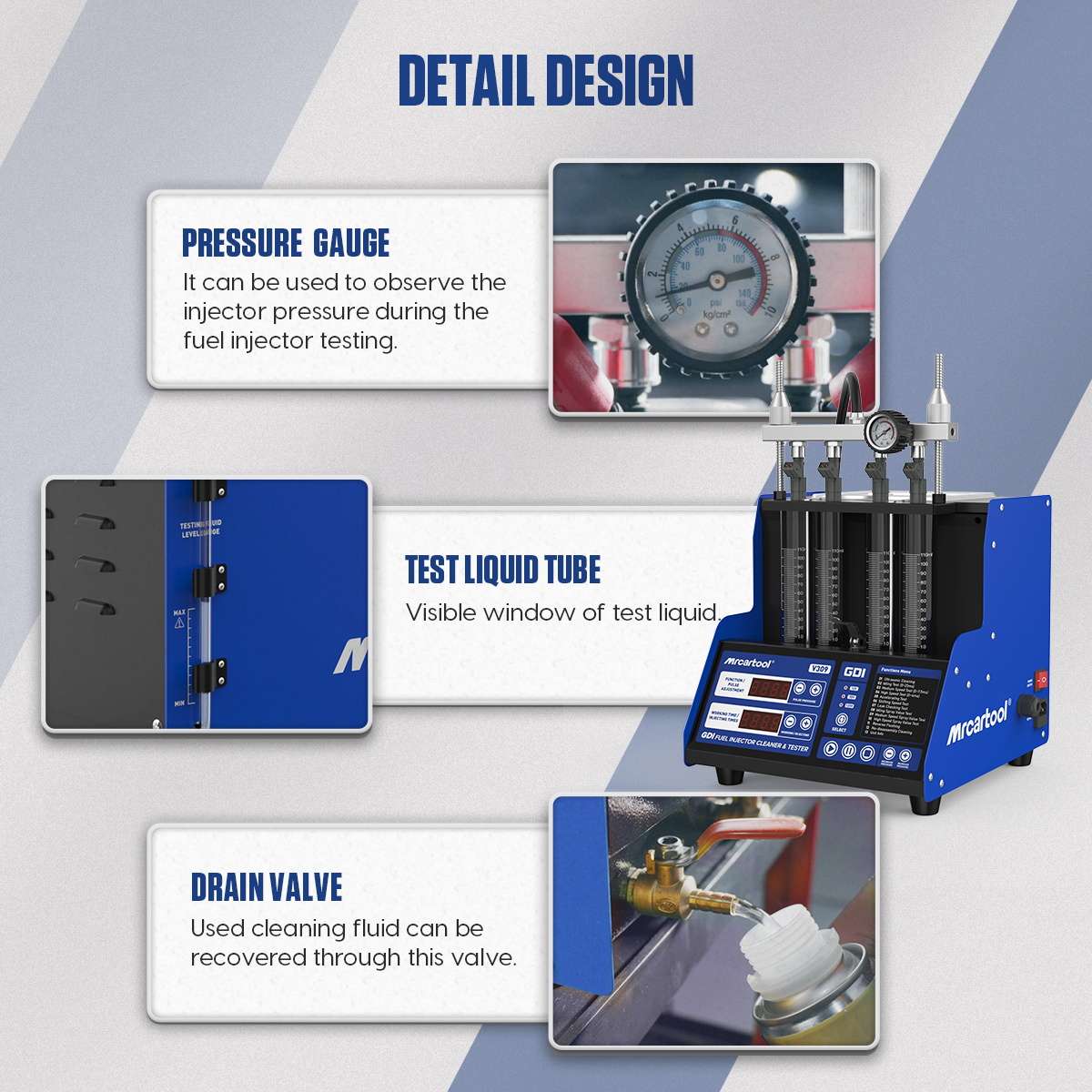 MRCARTOOL V309 Fuel Injector Tester Direct Injection - Image 10