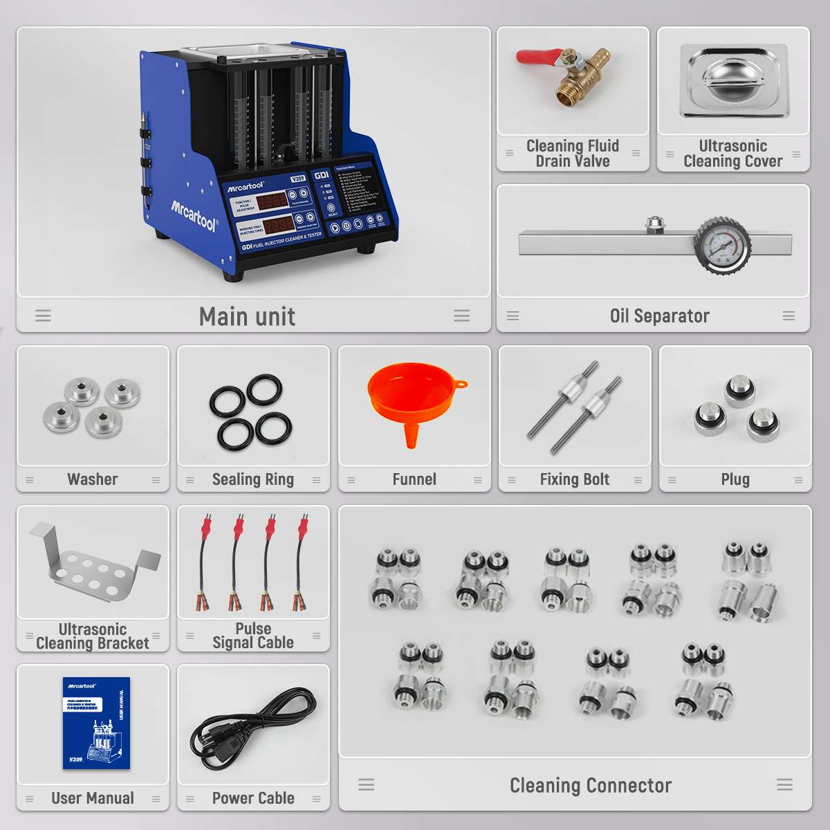 MRCARTOOL V309 Fuel Injector Tester Direct Injection - Image 7