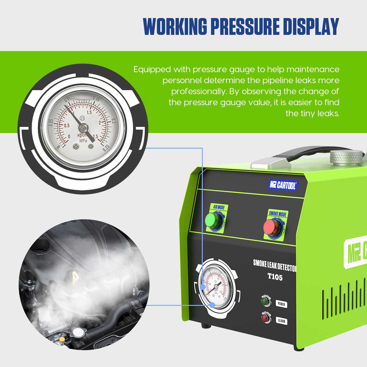 MR CARTOOL T105 Automotive Smoke Machine - Image 10