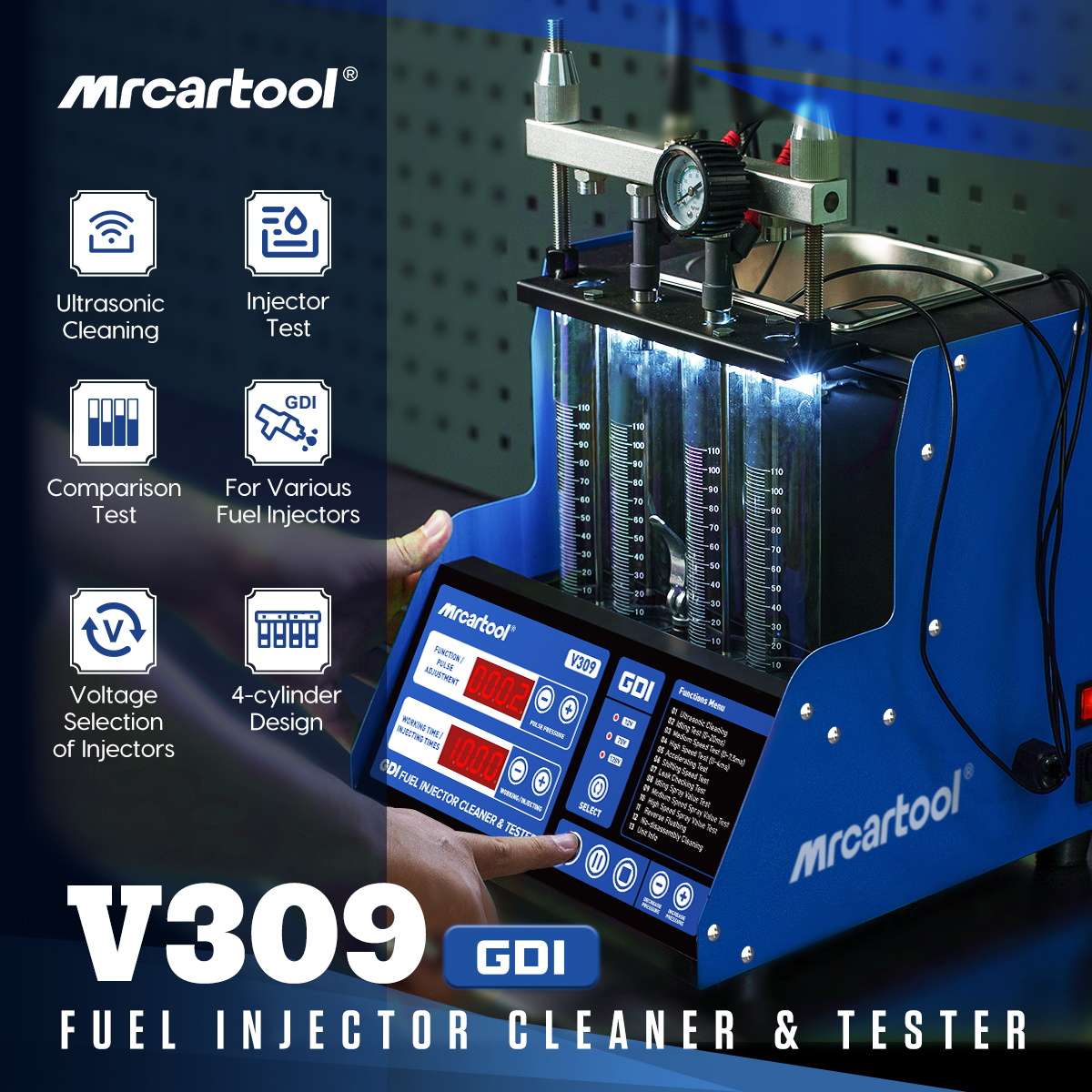 MRCARTOOL V309 Fuel Injector Tester Direct Injection - Image 2