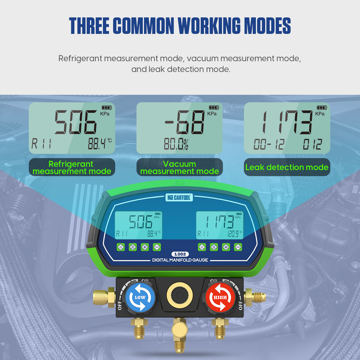 MRCARTOOL L302 Digital Refrigerant Gauge & HVAC gauges - Image 8