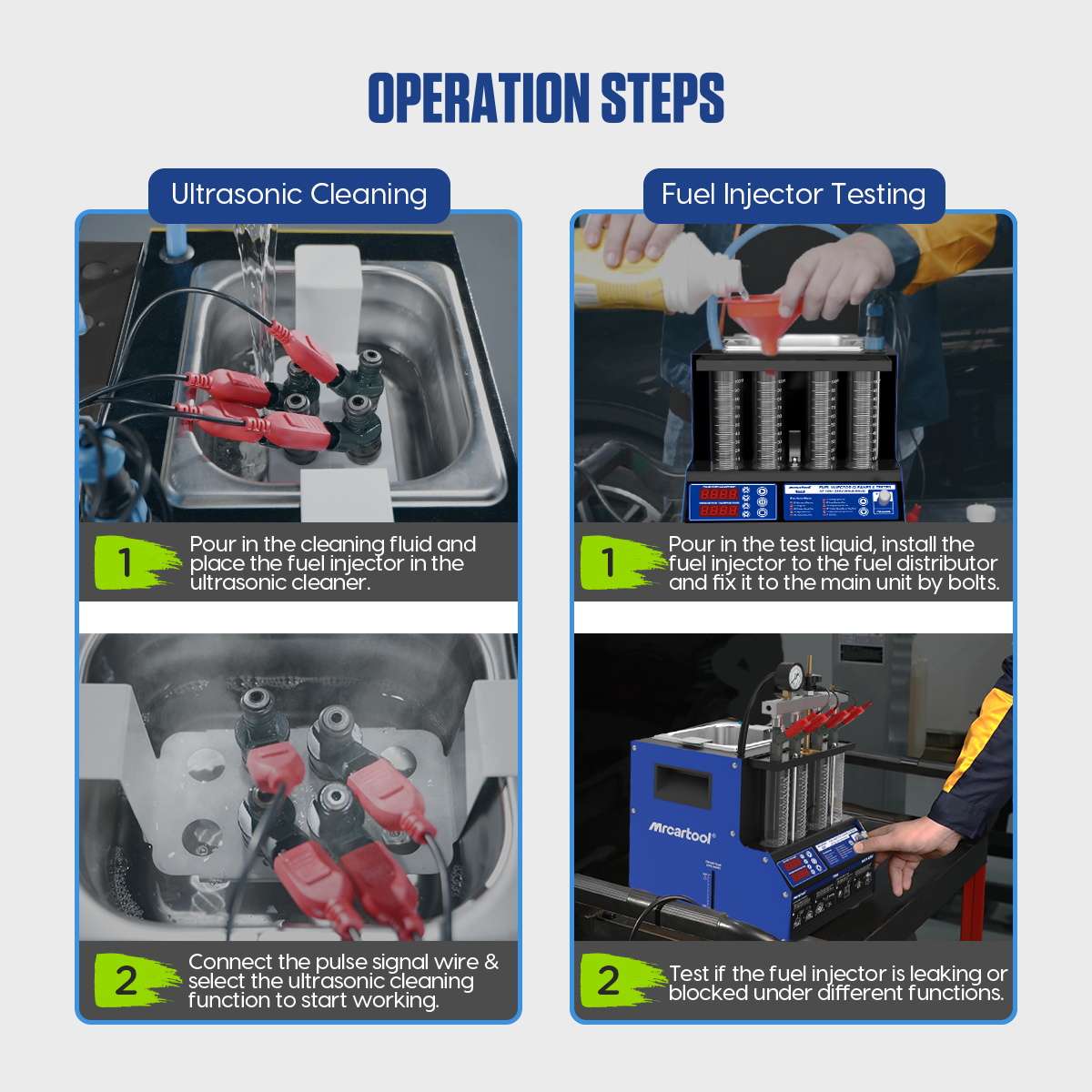 MRCARTOOL V308 Fuel Pressure Tester Boat Fuel Injector Cleaner - Image 7