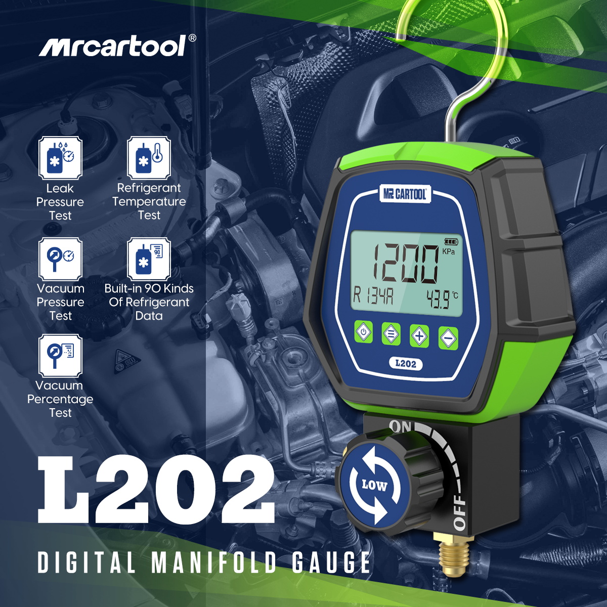 MRCARTOOL L202  Refrigerant Gauges & air conditioning gauges - Image 2