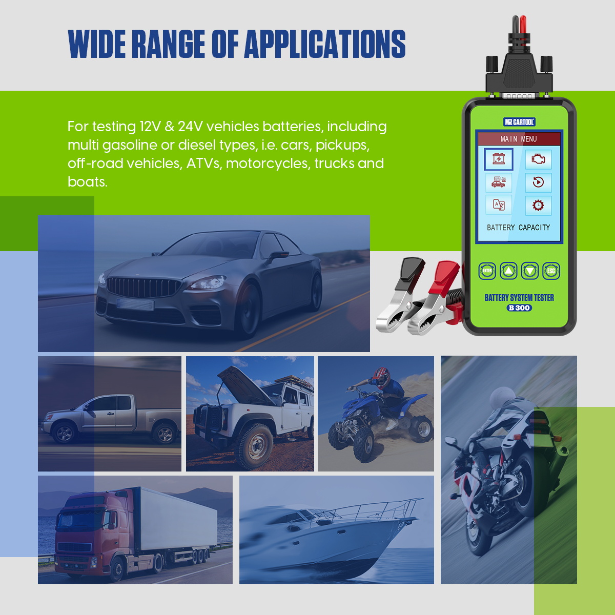 MRCARTOOL B300 Battery Tester for car - Image 6
