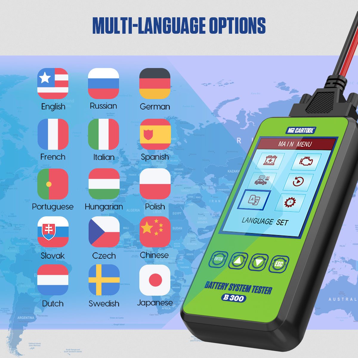 MRCARTOOL B300 Battery Tester for car - Image 3