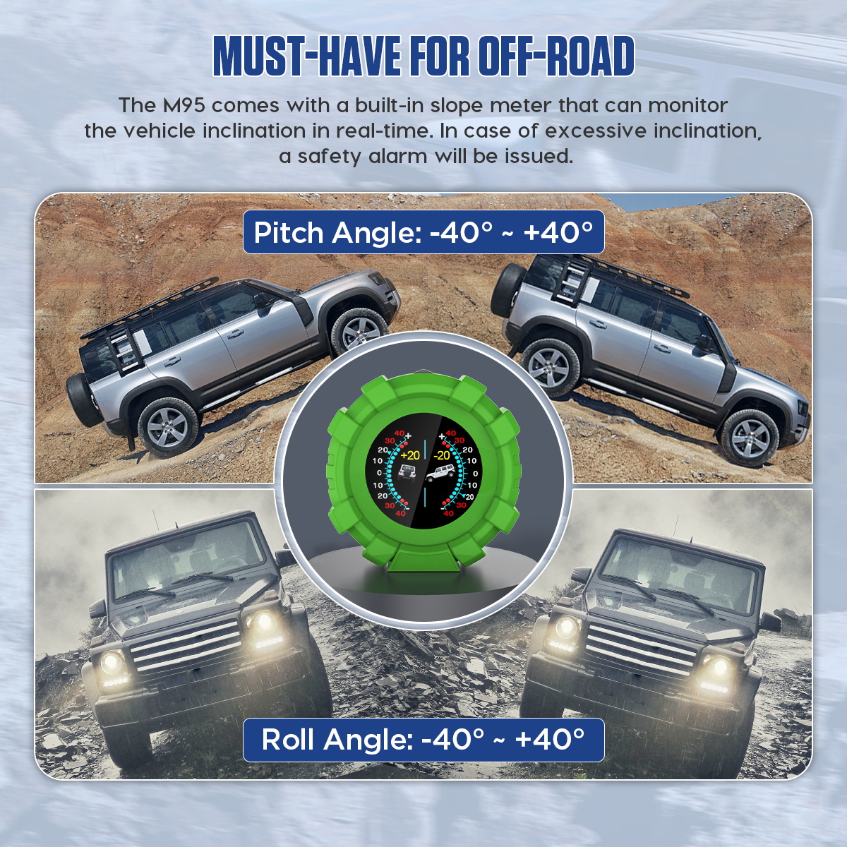 Head Up Display for Off Road Vehicles