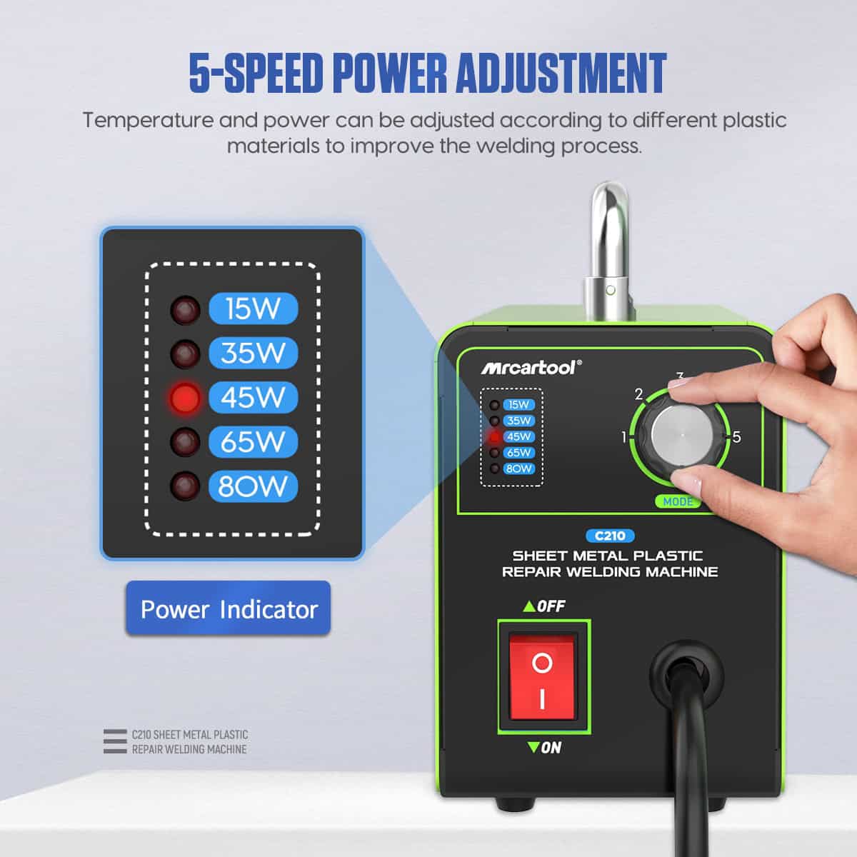 Hot Stapler Plastic Welder Gun Kit