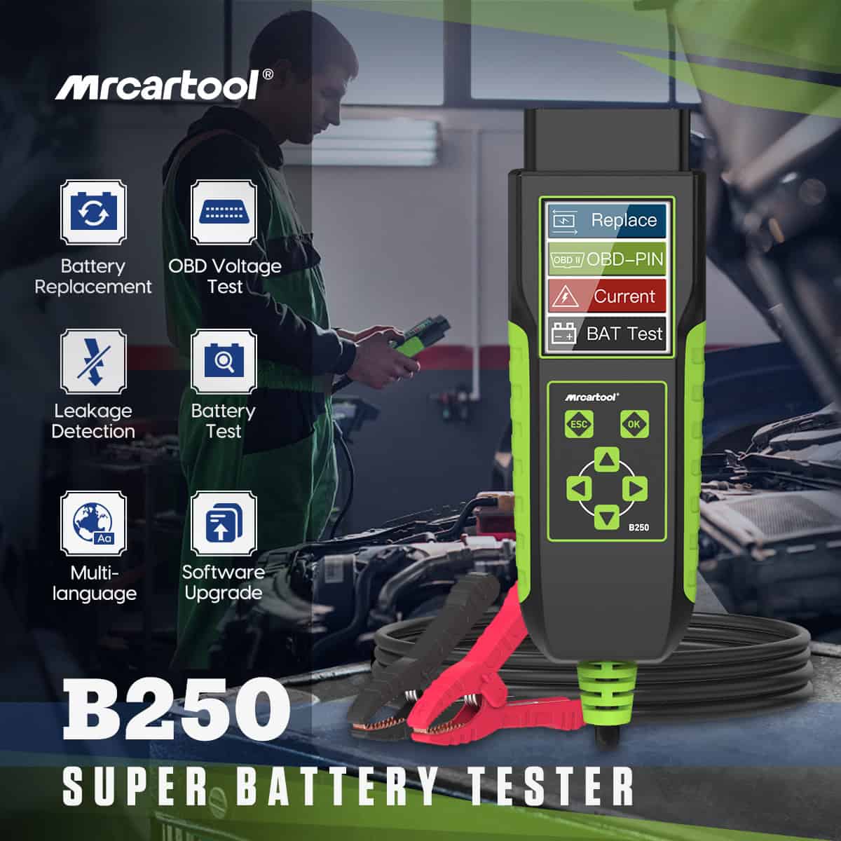 MRCARTOOL B250 Car Super Battery Tester