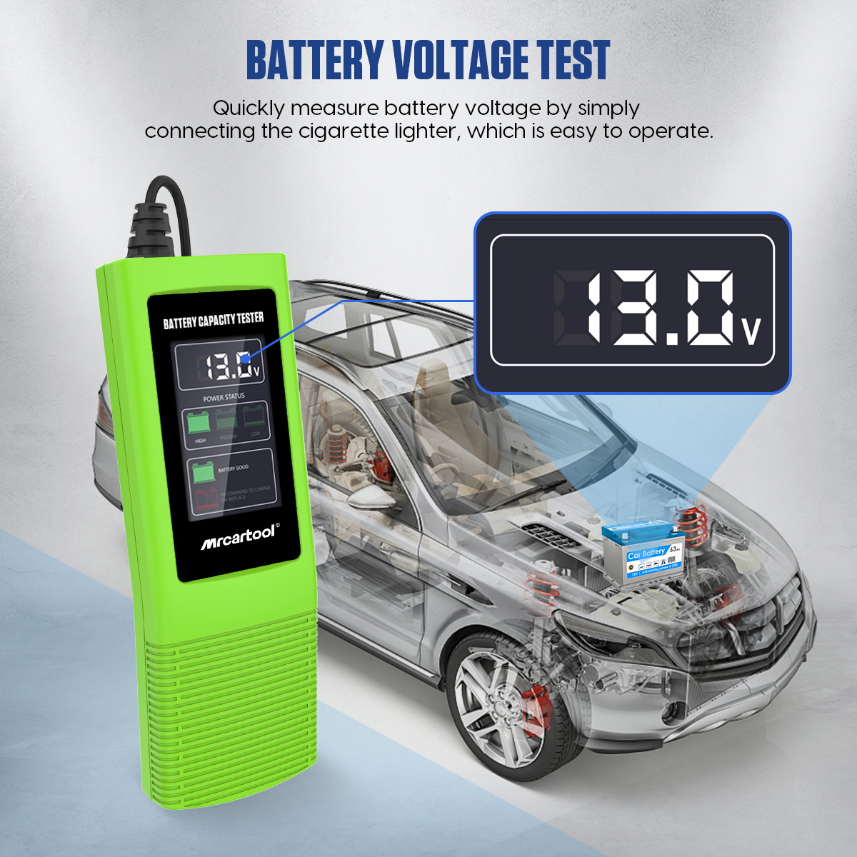 MRCARTOOL B50 Car Battery Capacity Tester