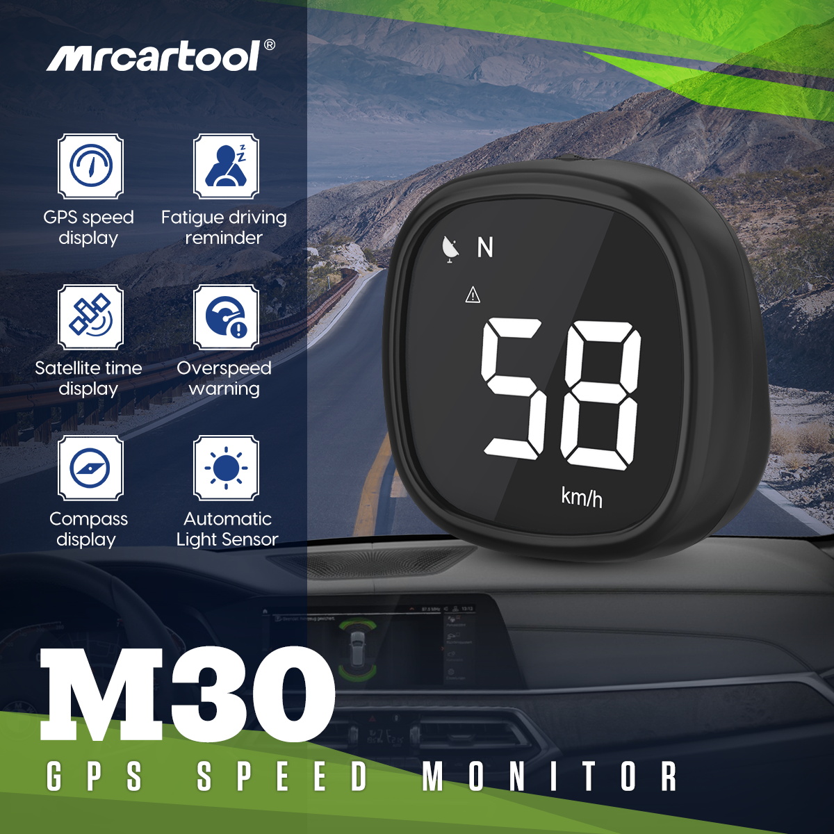 MRCARTOOL M30 Car Speedmeter