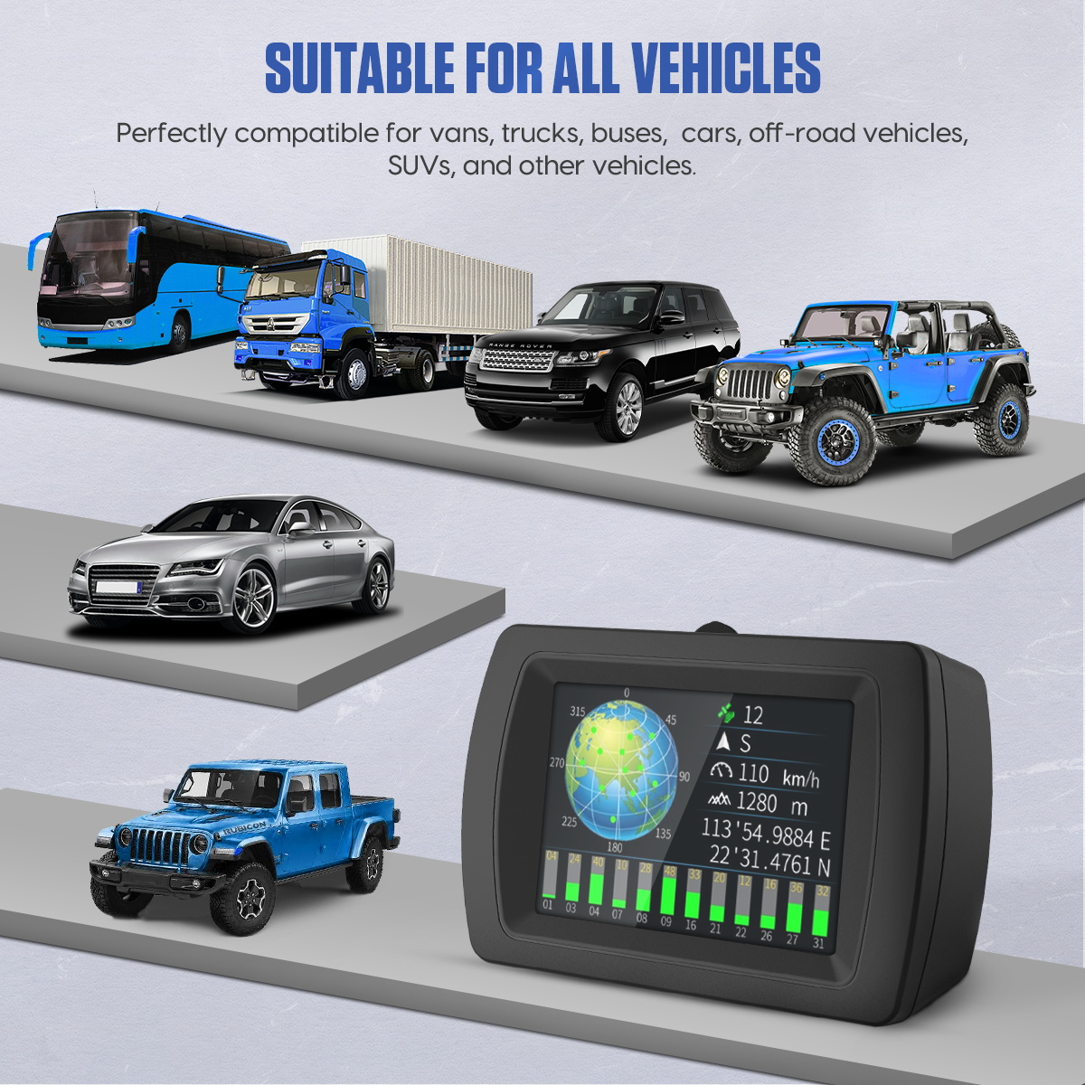 MRCARTOOL M85 Slope Meter for Off Road SUV Vehicles