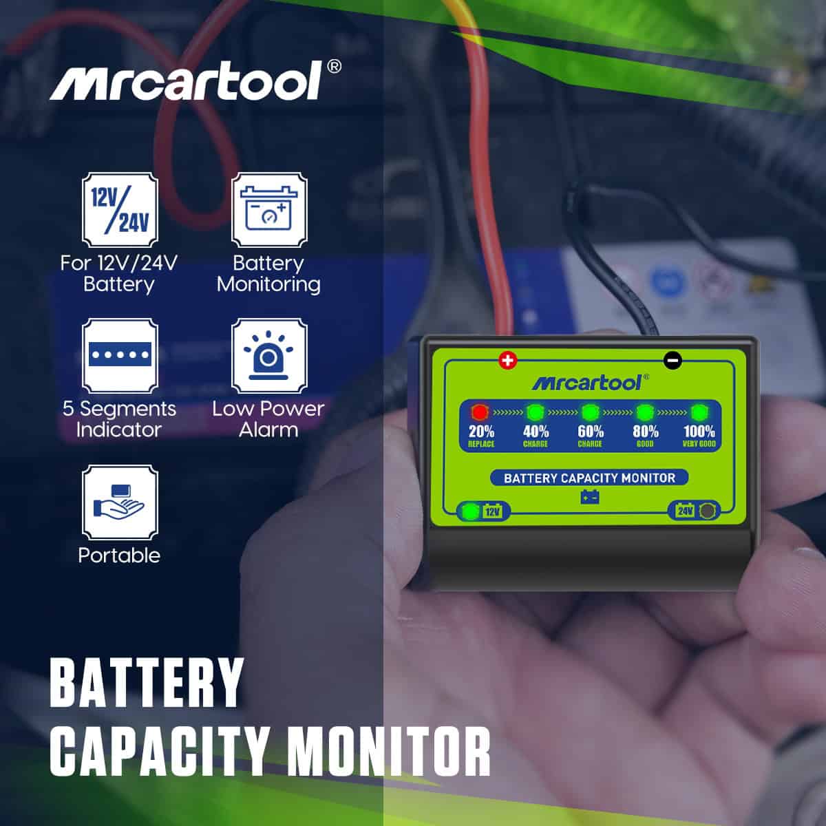 Mini MRCARTOOL Car Battery Analyzer