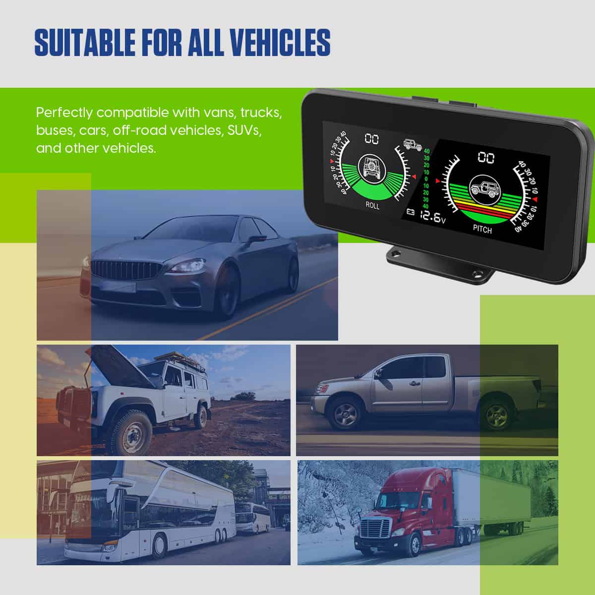 Slope Meter with Battery Voltage Monitoring