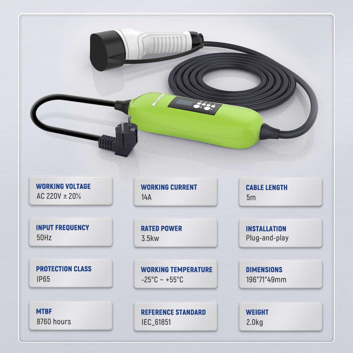 MRCARTOOL S300 Portable EV Charger With APP Control - Image 4