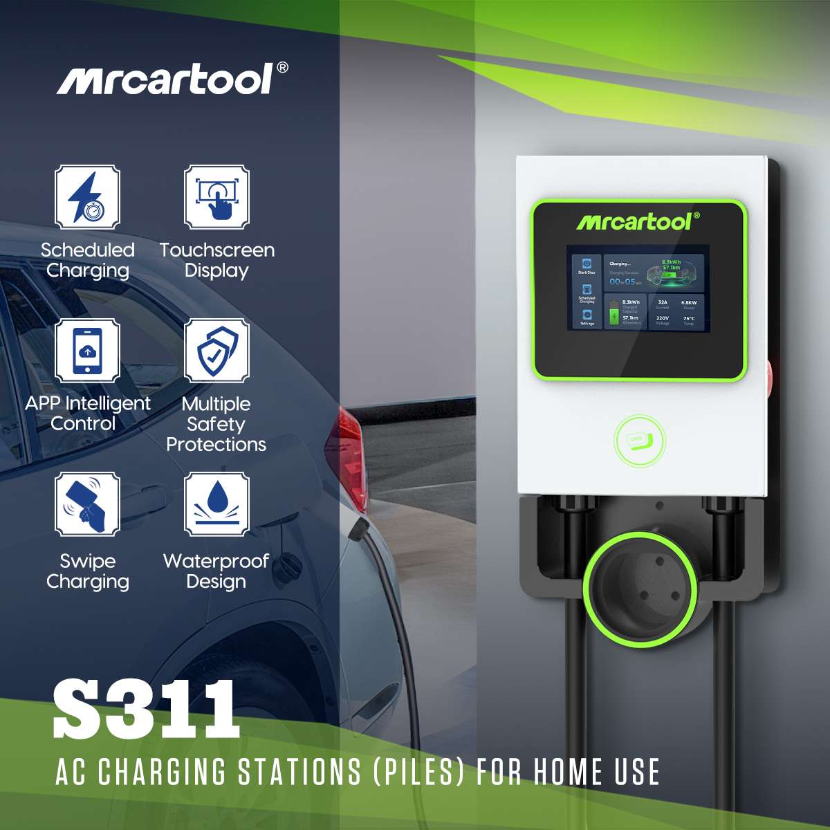 Home EV Charging Station - MRCARTOOL S311 - Image 2