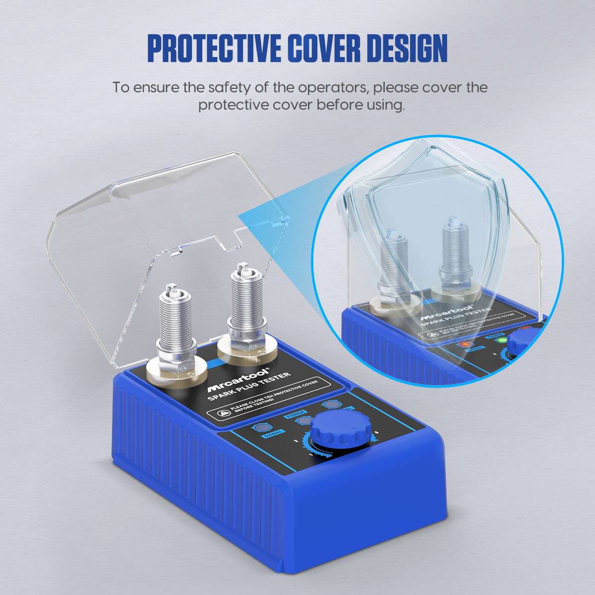 MRCARTOOL Car Spark Plug Tester with Auto Adjustable for 12V Vehicles - Image 6