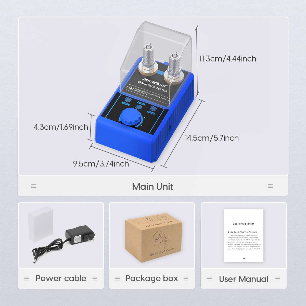 MRCARTOOL Car Spark Plug Tester with Auto Adjustable for 12V Vehicles - Image 3
