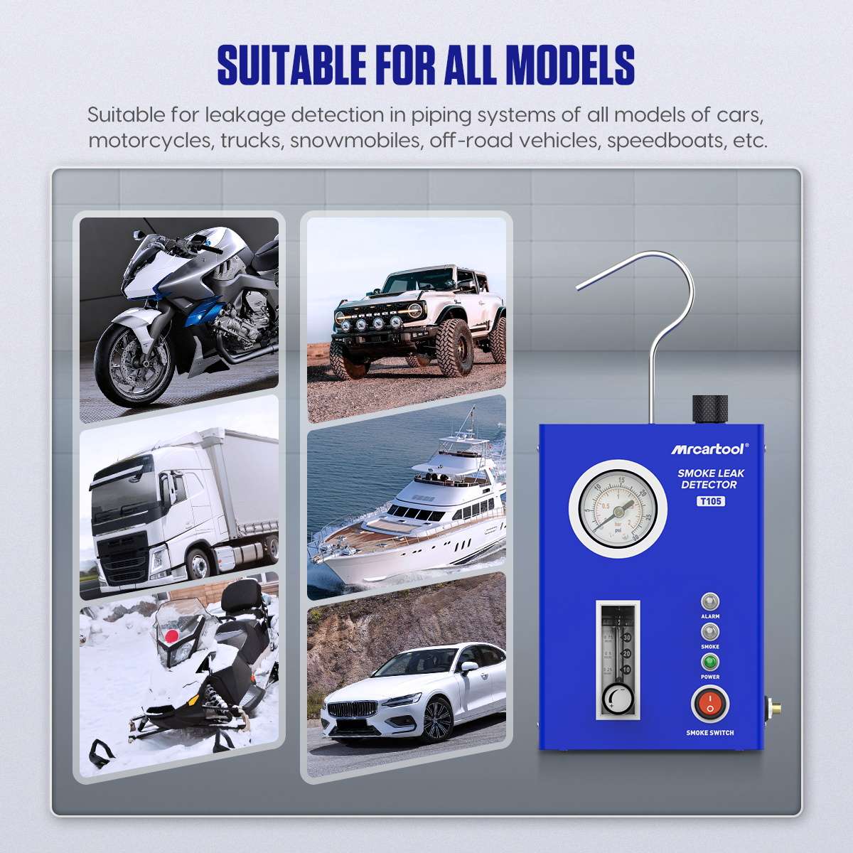 MRCARTOOL T105 Smoke For Leak Detection Evap Leak Tester - Image 5