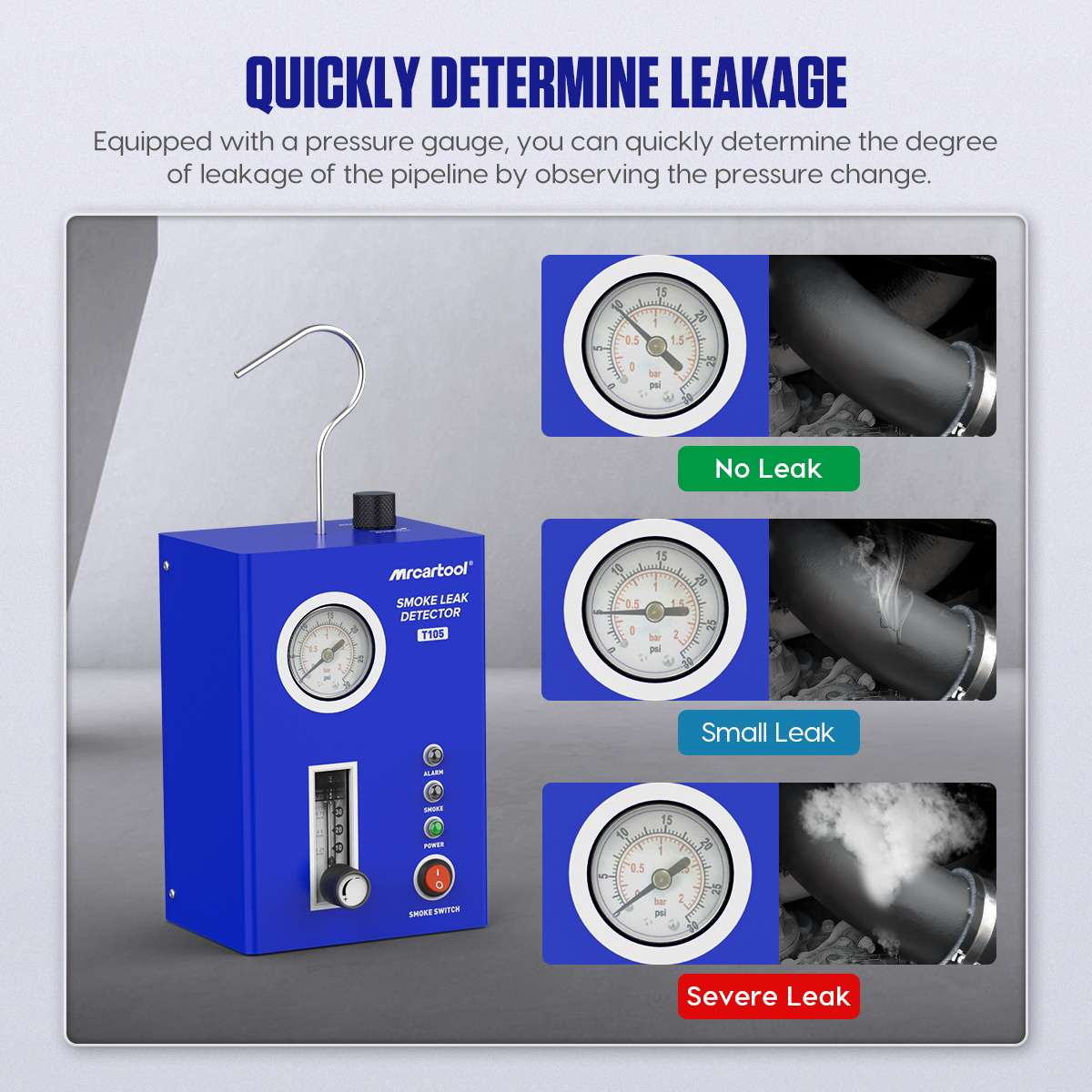 MRCARTOOL T105 Smoke For Leak Detection Evap Leak Tester - Image 4