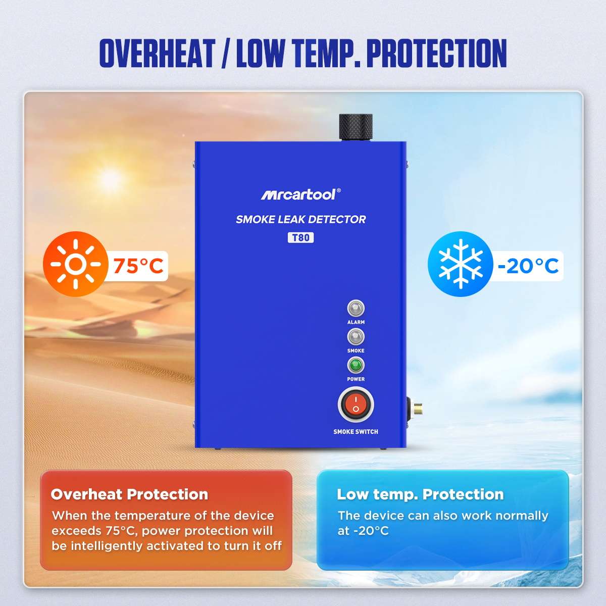 Automotive Smoke Leak Tester Evap Leak Tester MRCARTOOL T80 - Image 5