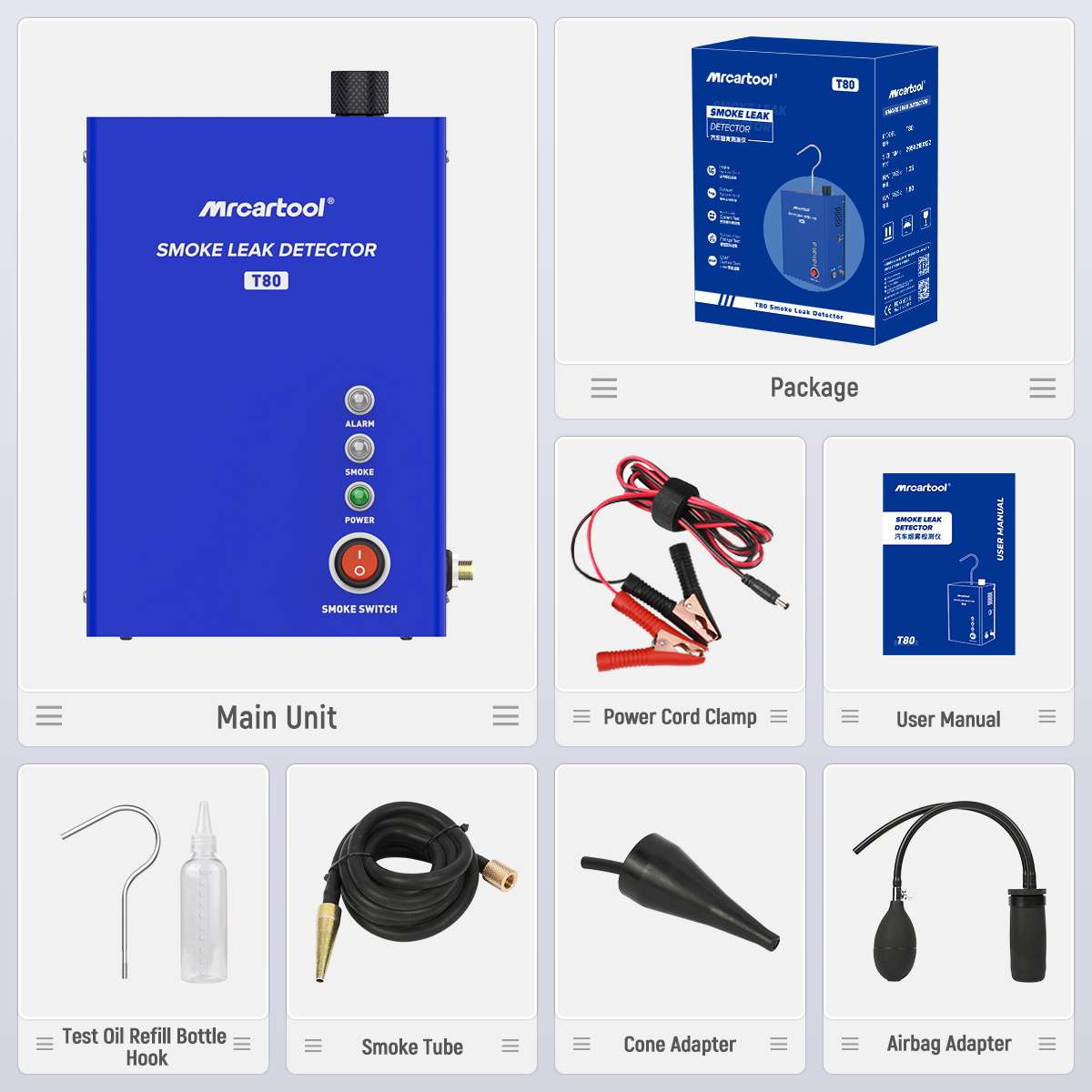 Automotive Smoke Leak Tester Evap Leak Tester MRCARTOOL T80 - Image 7