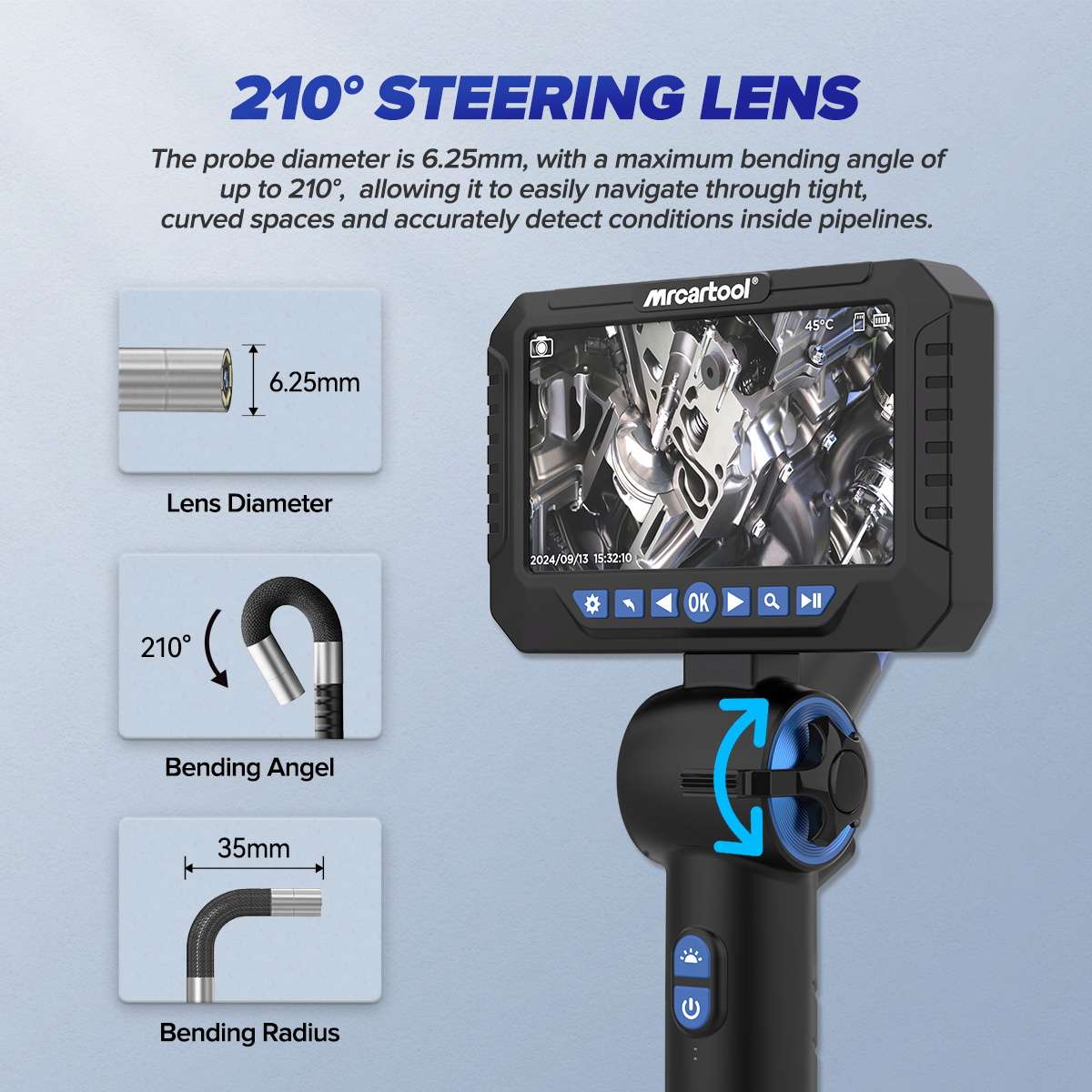 MRCARTOOL N160 Pipe Inspection Camera Inspection Cameras - Image 3