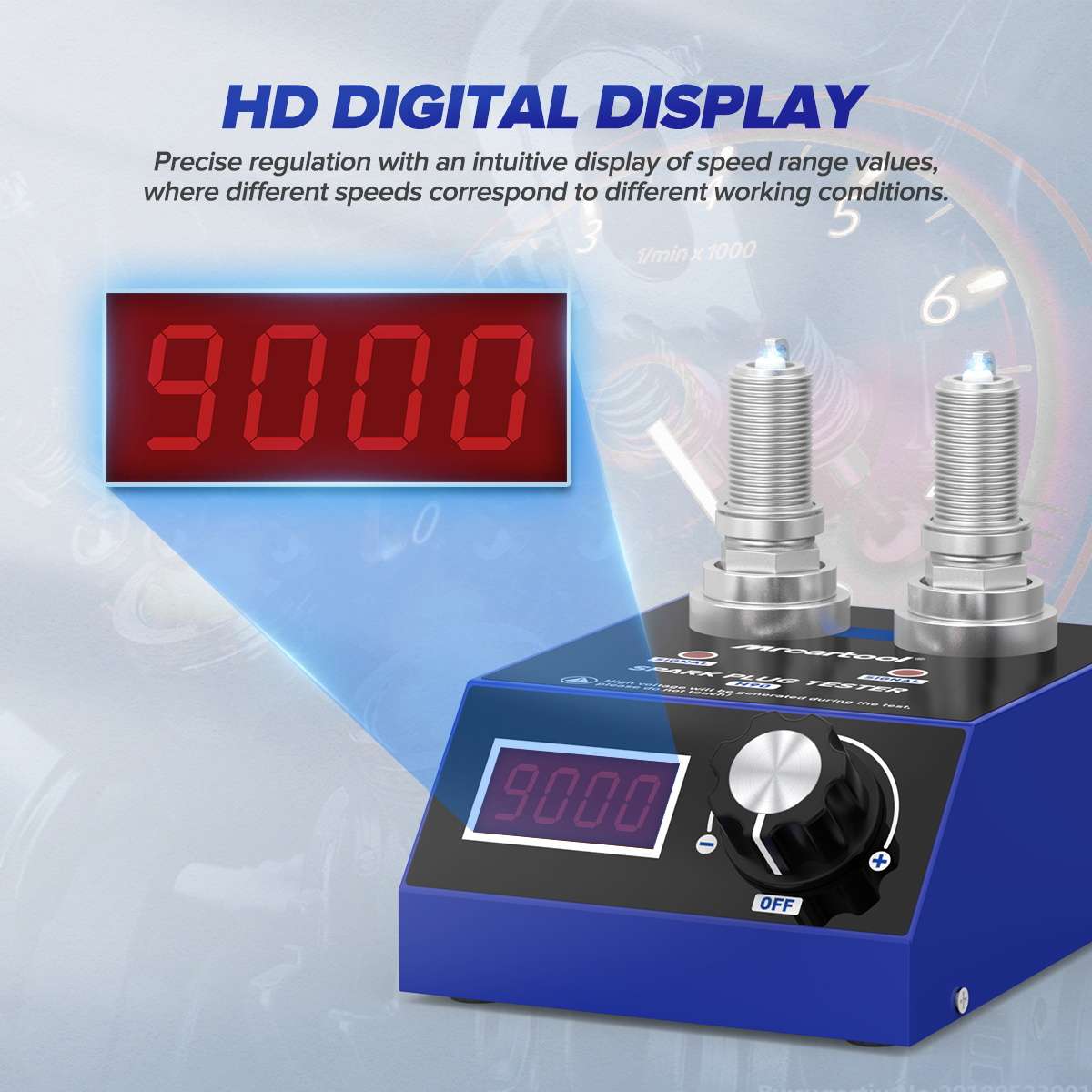 MRCARTOOL H90 Spark Plug Tester Tool Dual Hole - Image 5