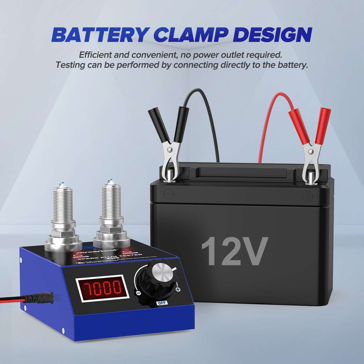 MRCARTOOL H90 Spark Plug Tester Tool Dual Hole - Image 6