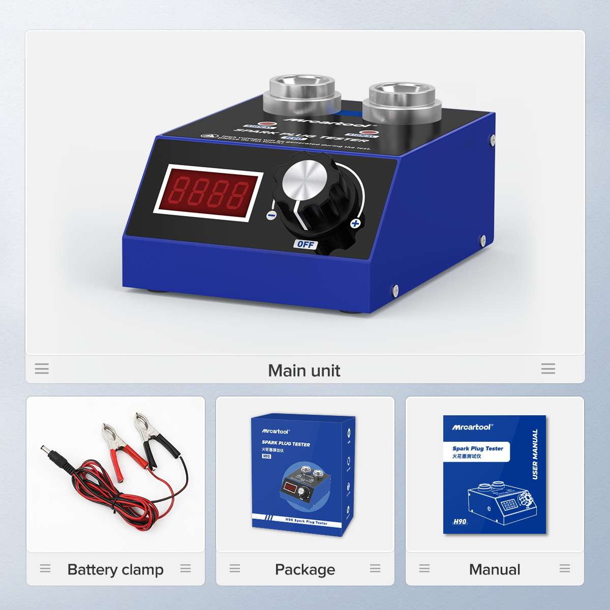 MRCARTOOL H90 Spark Plug Tester Tool Dual Hole - Image 10