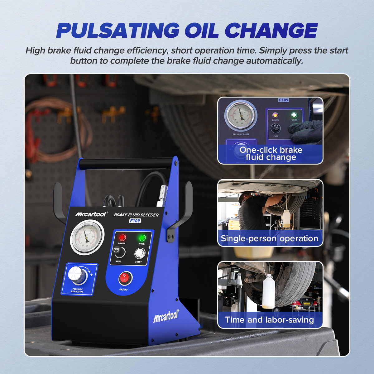 MRCARTOOL F109 Brake Flush Machine Automatic Brake Bleeder - Image 4