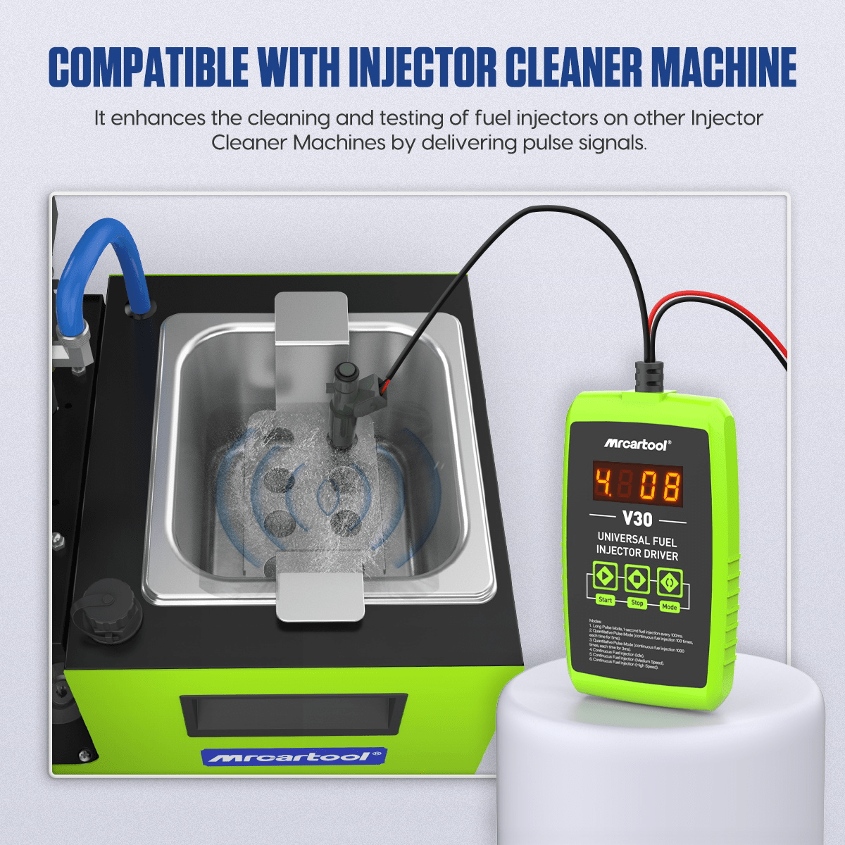 MRCARTOOL V30 Fuel Injector Tester Cleaner DIY Tool - Image 3