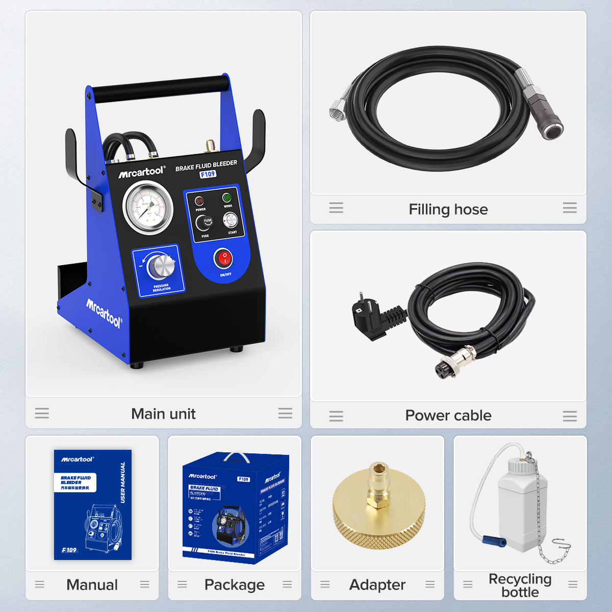 MRCARTOOL F109 Brake Flush Machine Automatic Brake Bleeder - Image 11