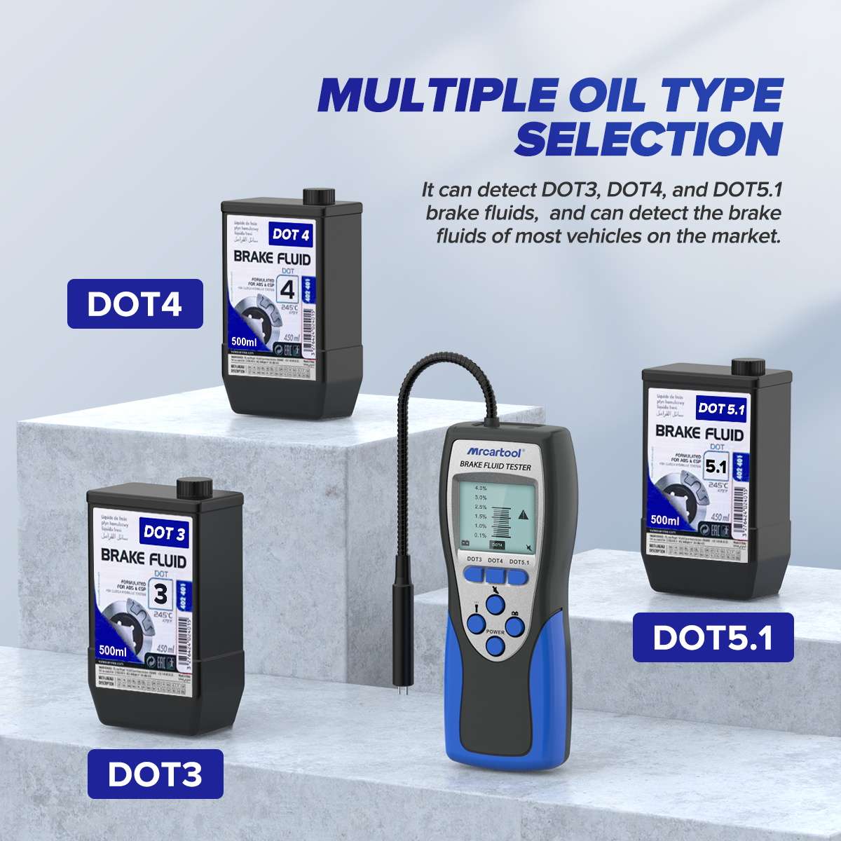 MR CARTOOL F60 Brake Fluid Tester with HD Blackit Screen - Image 5