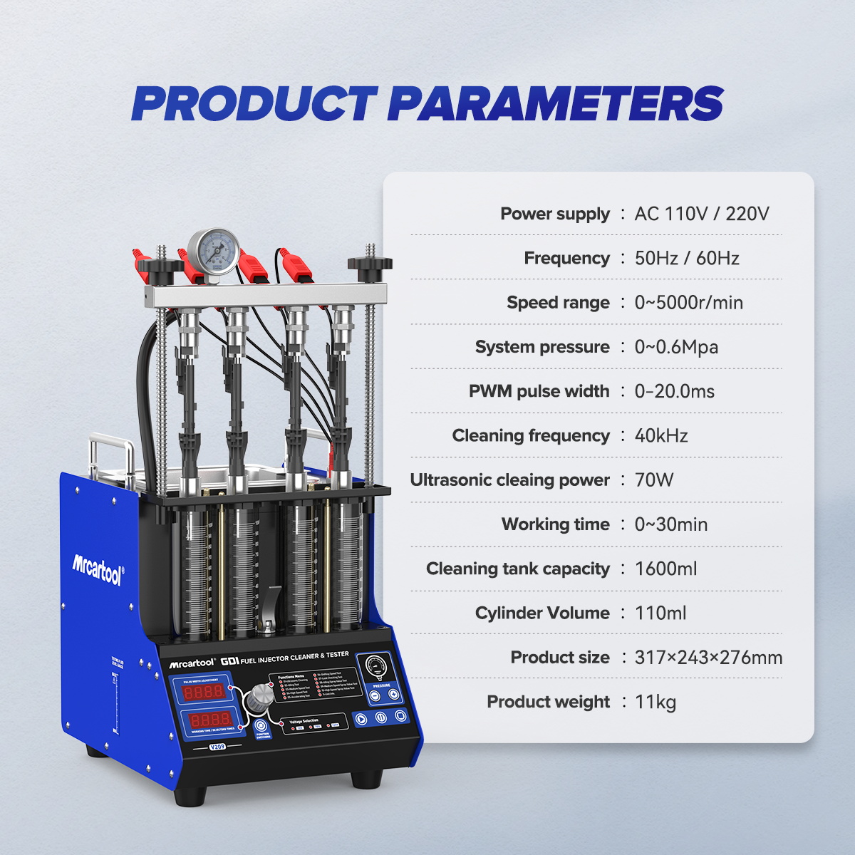 MRCARTOOL V209 GDI Fuel Injector Cleaner 4-Cylinder Gasoline Outboard Motor - Image 3