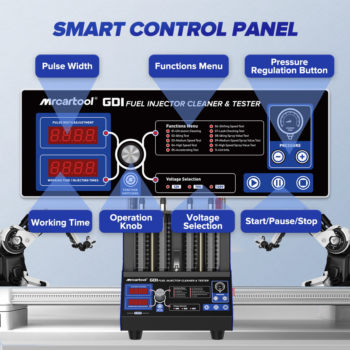 MRCARTOOL V209 GDI Fuel Injector Cleaner 4-Cylinder Gasoline Outboard Motor - Image 10