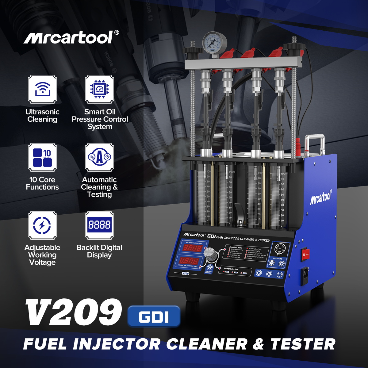MRCARTOOL V209 GDI Fuel Injector Cleaner 4-Cylinder Gasoline Outboard Motor - Image 2