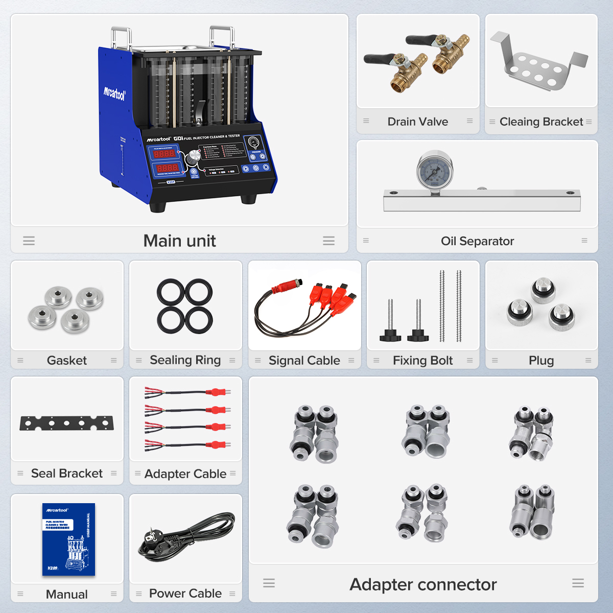 MRCARTOOL V209 GDI Fuel Injector Cleaner 4-Cylinder Gasoline Outboard Motor - Image 12