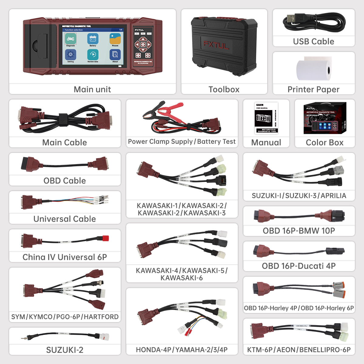 FXTUL M6 Motorcycle Diagnostic Tool - Image 13