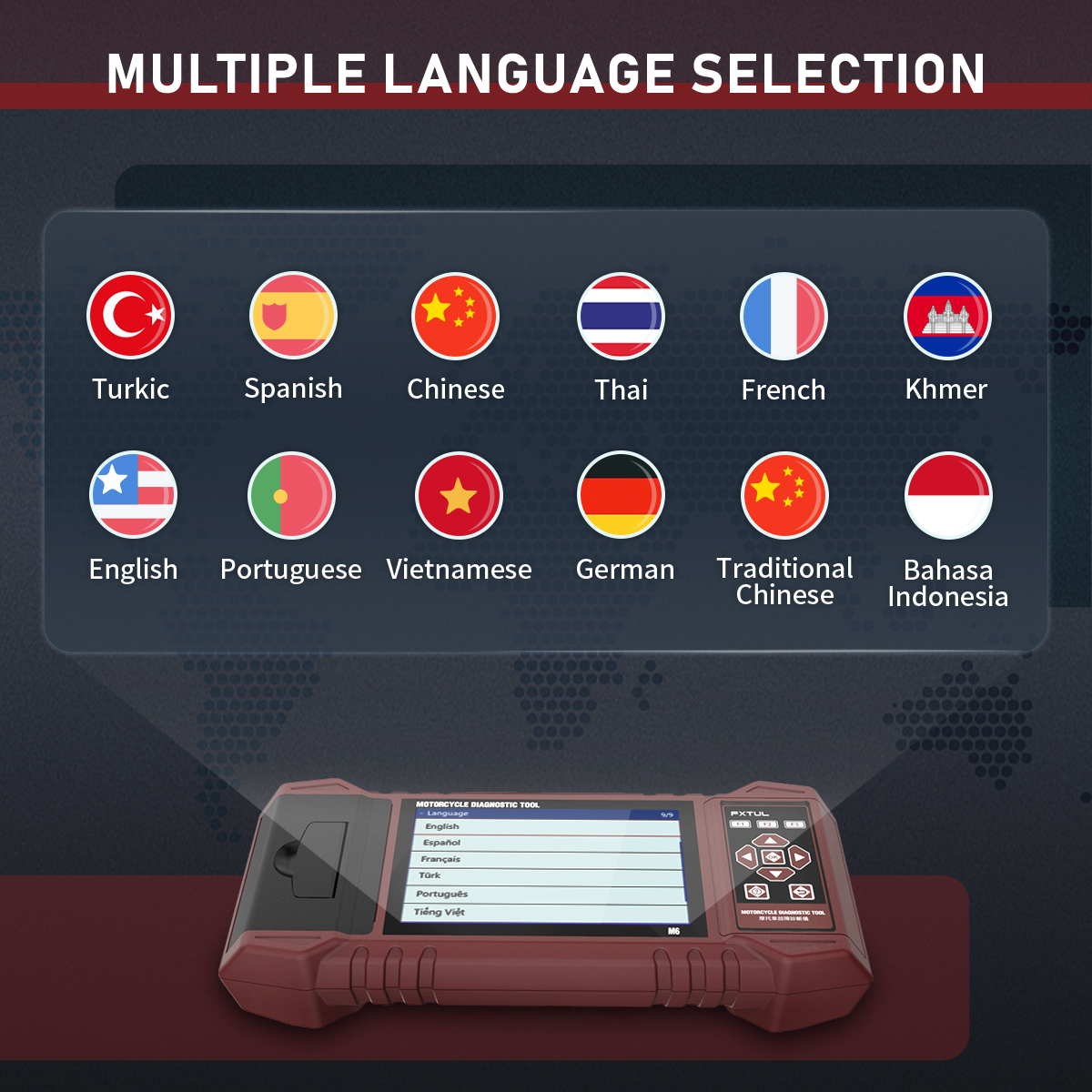 FXTUL M6 Motorcycle Diagnostic Tool - Image 11