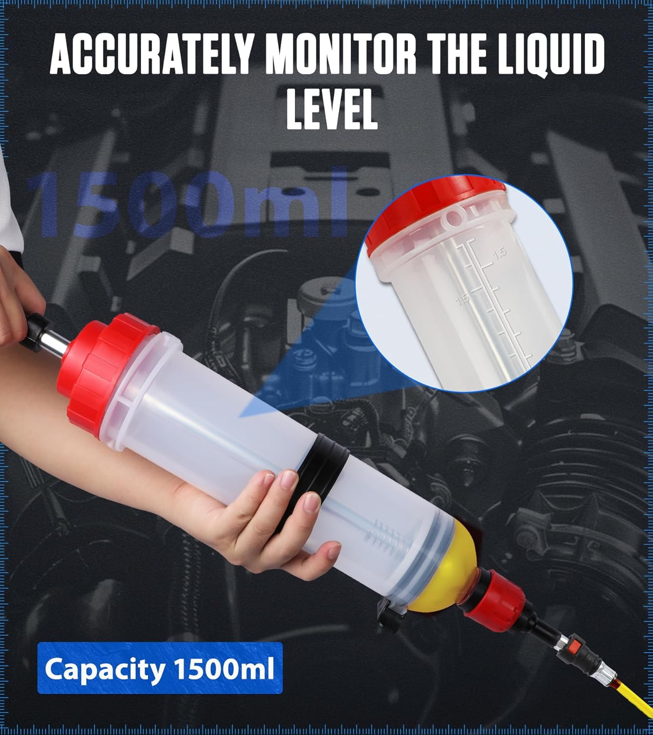 MRCARTOOL 1.5 Liters Oil Extractor Pump - Image 5