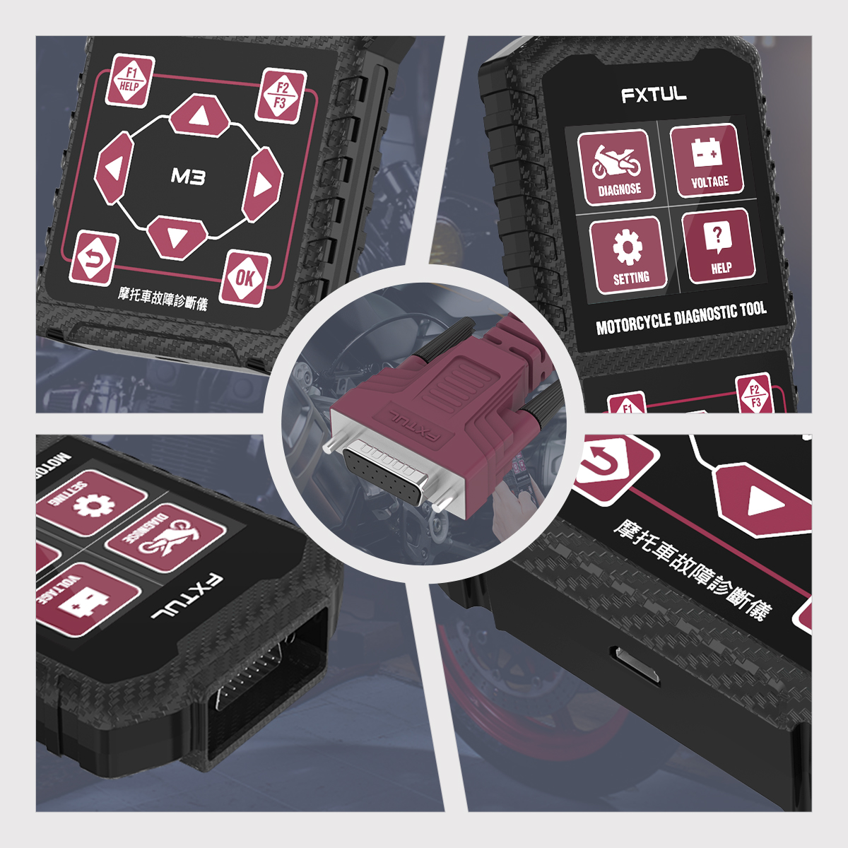 FXTUL M3 Motorcycle Obd Scanner for Bike - Image 13