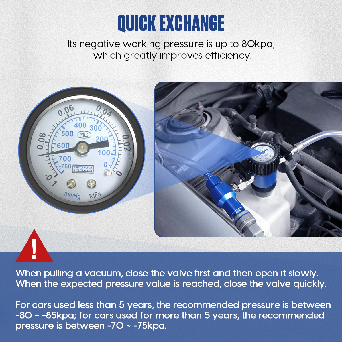 Automotive Vacuum Purge and Cooling System Refill Kit - Image 7