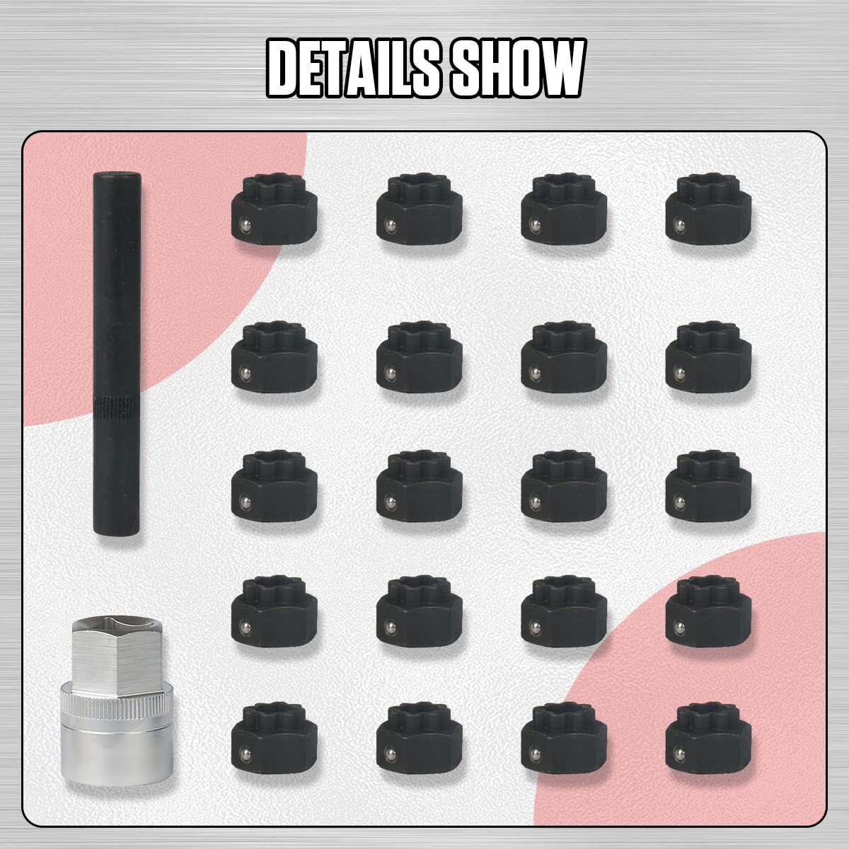 MRCARTOOL 22pcs Locking Lug Nut Removal Tool for BMW - Image 5