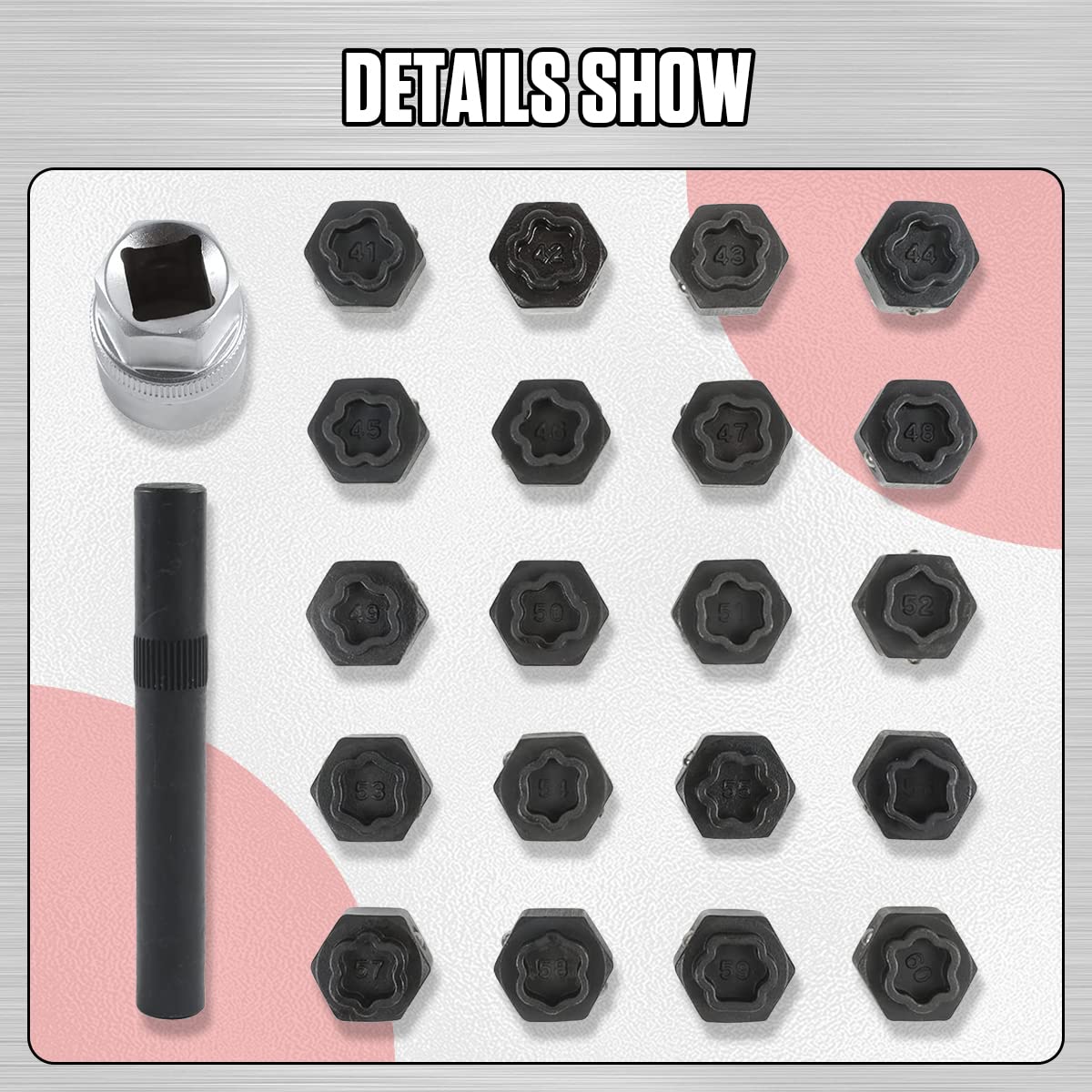 MRCARTOOL 22pcs Locking Lug Nut Removal Tool for BMW - Image 4